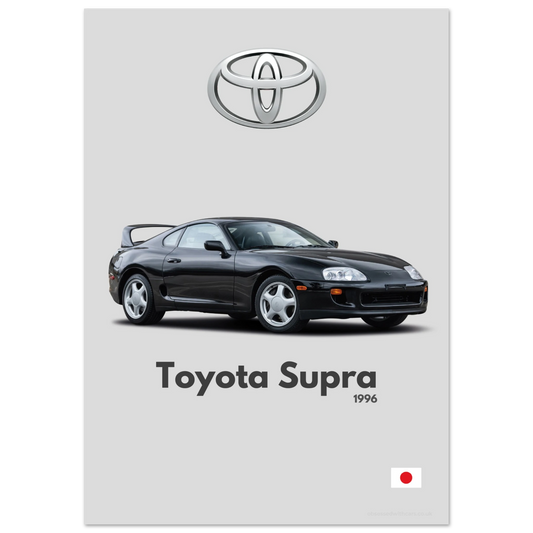 Toyota Supra Poster - Minimalist Collection