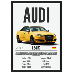 369 Audi RS4 B7 Poster - Precision Collection