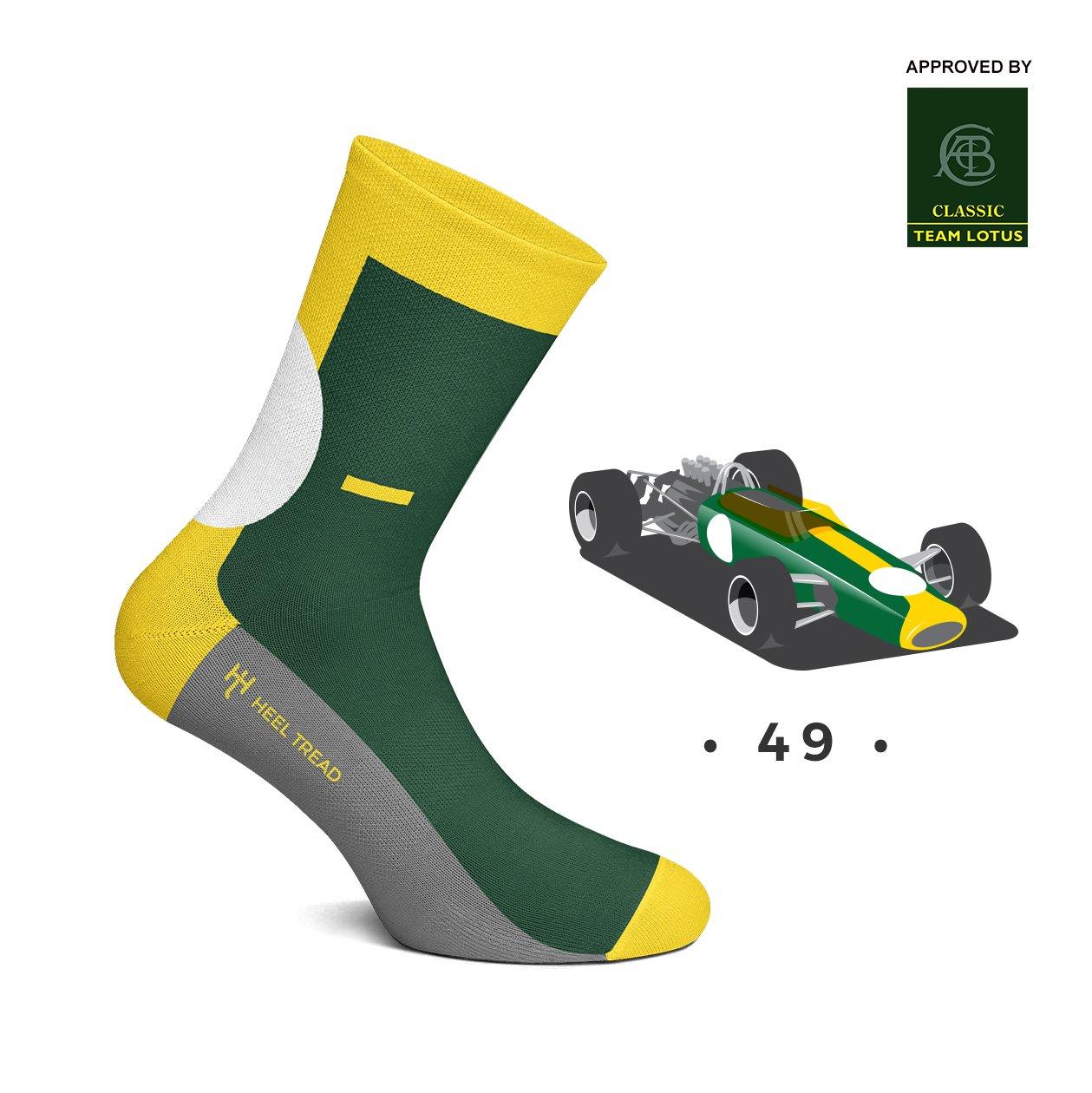 Heel Tread Socks - Lotus 49