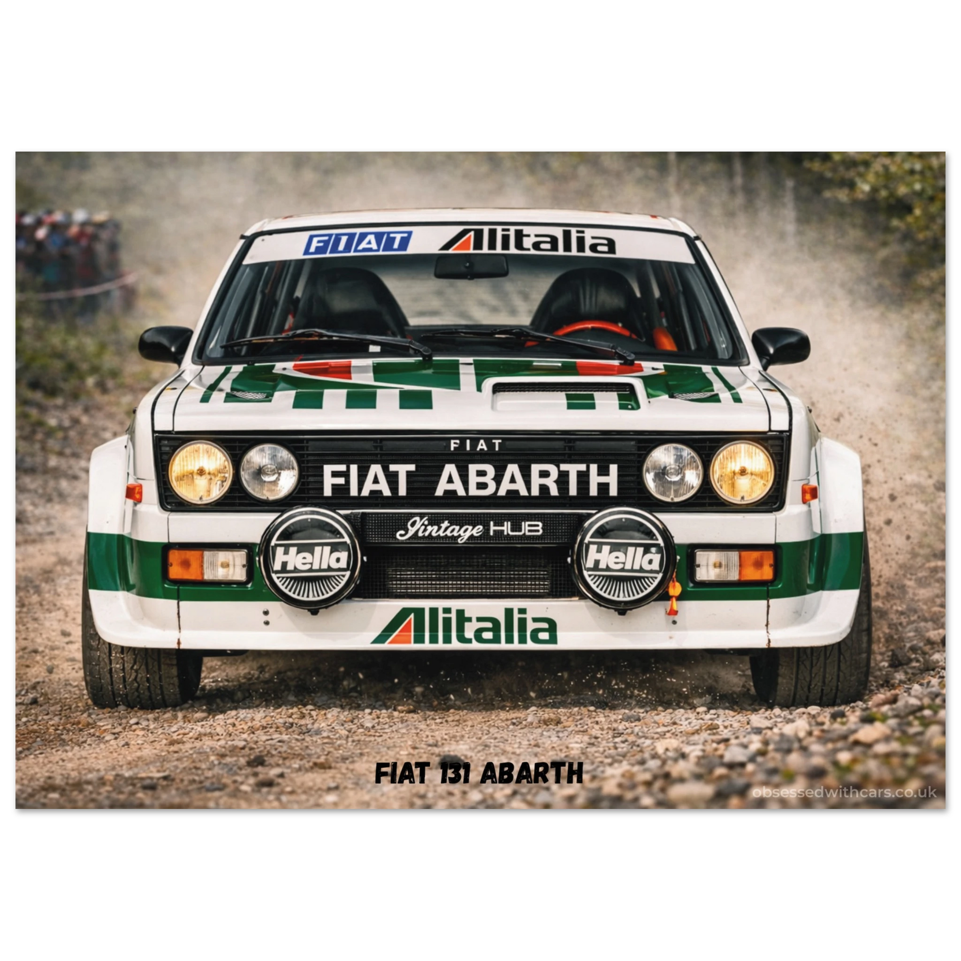 Fiat 131 Abarth Poster - Rally Legends Collection