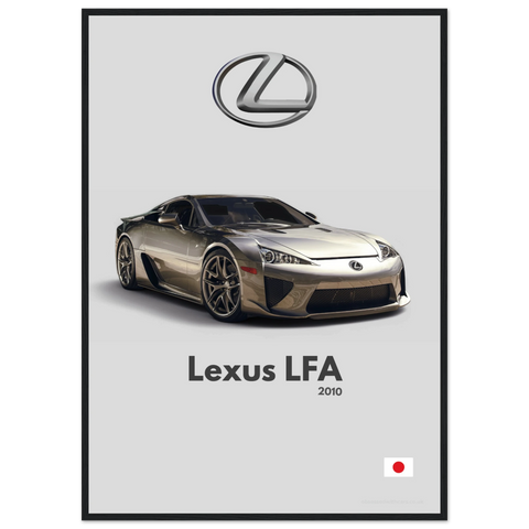 060 Lexus LFA Poster - Minimalist Collection