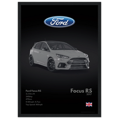 442 Ford Focus RS Poster - Monochrome Collection