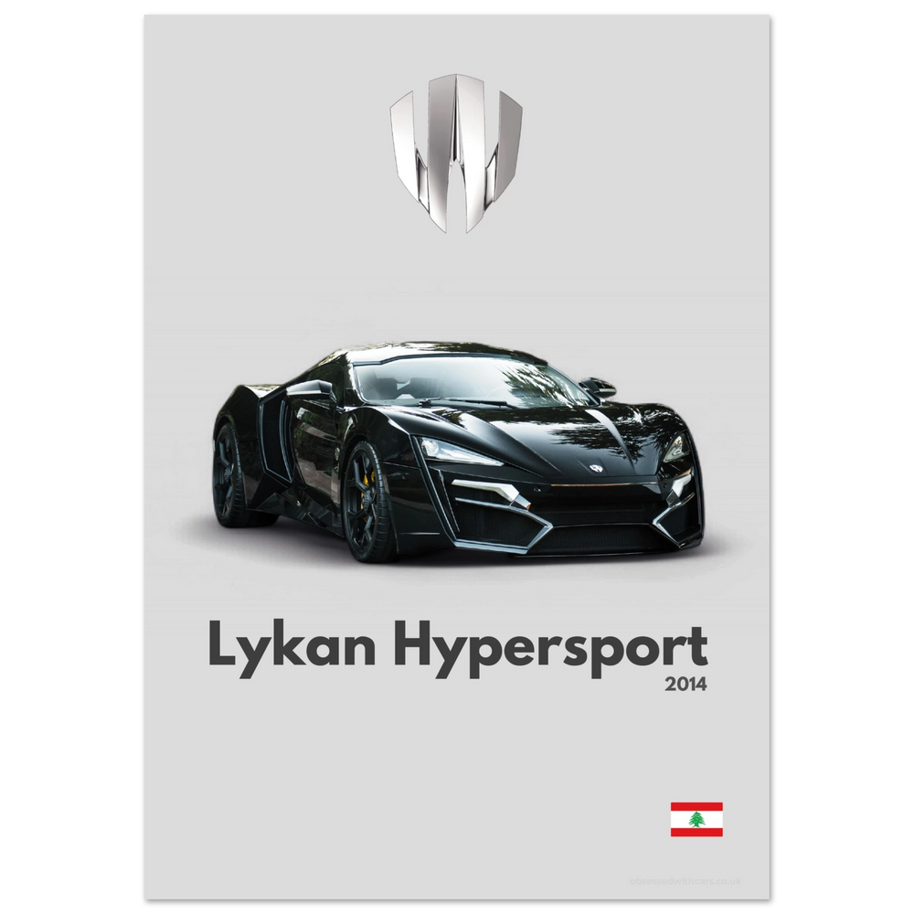 031 Lykan Hypersport Poster - Minimalist Collection