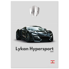 031 Lykan Hypersport Poster - Minimalist Collection