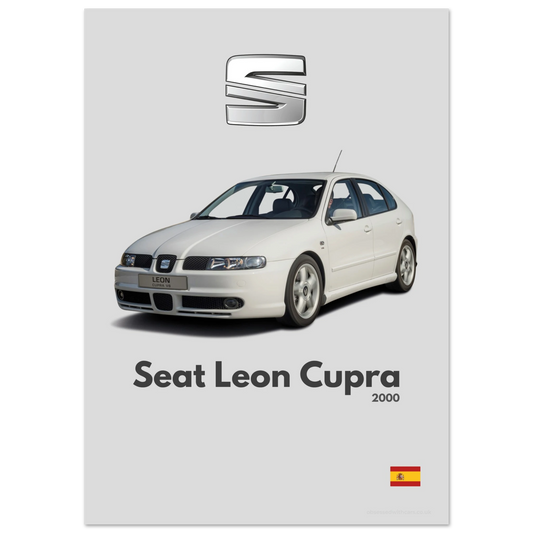 Seat Leon Cupra Poster - Minimalist Collection