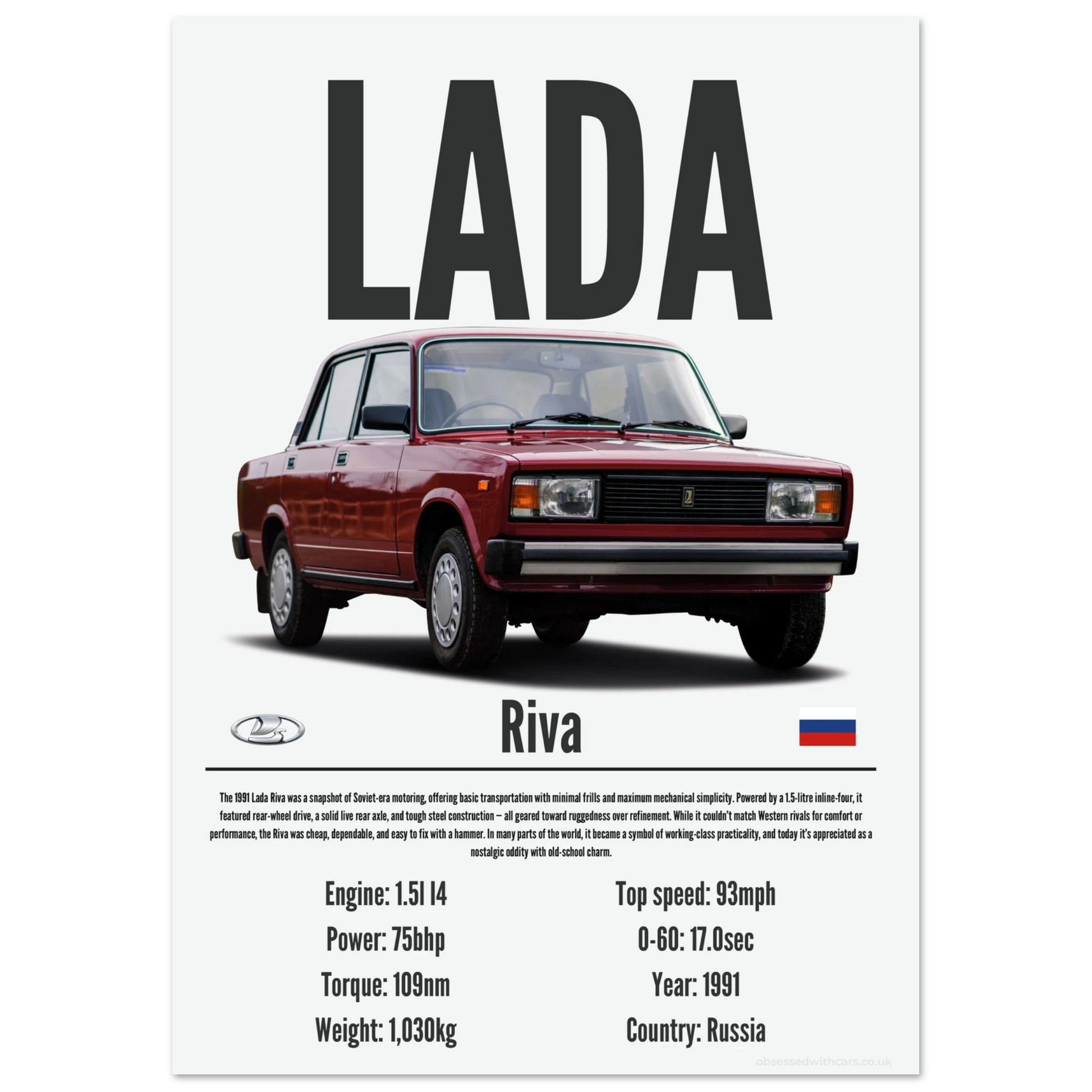 Lada Riva Poster - Precision Collection