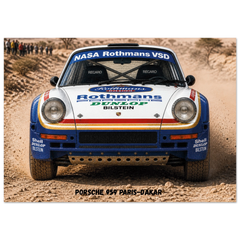 Porsche 959 Paris-Dakar Poster - Rally Legends Collection