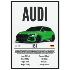 041 Audi RS3 Poster - Precision Collection