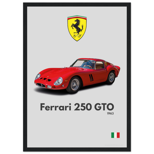Ferrari 250 GTO Poster - Minimalist Collection