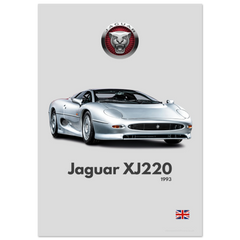 241 Jaguar XJ220 Poster - Minimalist Collection