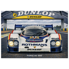 Rothmans Porsche 956 Poster - Le Mans Legends Collection