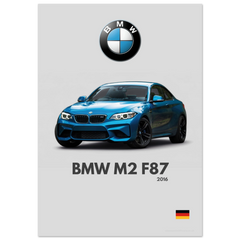 381 BMW M2 F87 Poster - Minimalist Collection