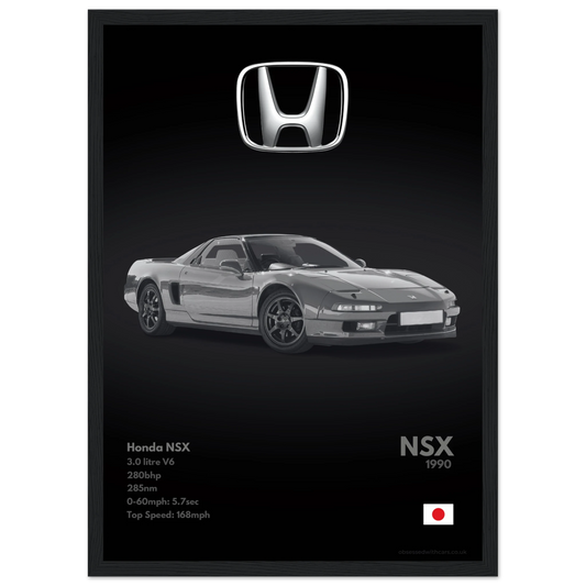 Honda NSX Poster - Monochrome Collection