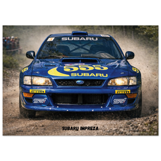 Subaru Impreza Poster - Rally Legends Collection