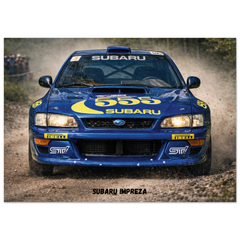 Subaru Impreza Poster - Rally Legends Collection