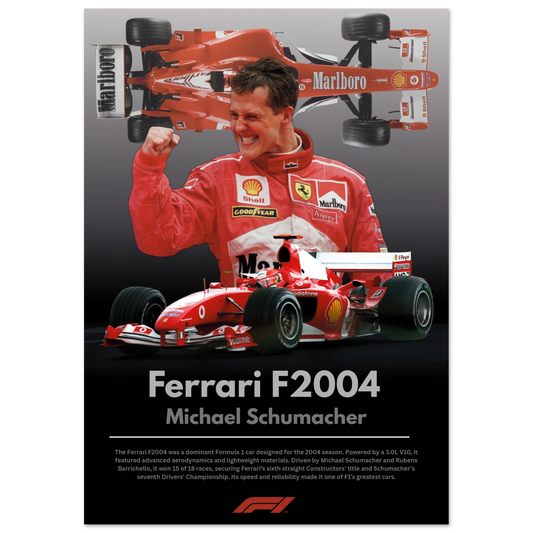 Ferrari F2004 Michael Schumacher Poster