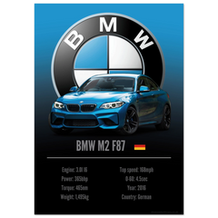 381 BMW M2 F87 Poster - Accent Collection