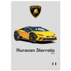 155 Lamborghini Huracan Sterrato Poster - Minimalist Collection