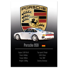 472 Porsche 959 Poster - Accent Collection