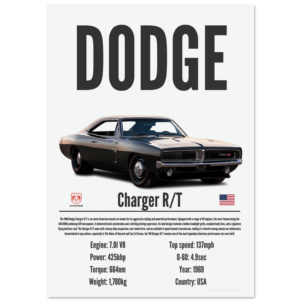 044 Dodge Charger Poster - Precision Collection