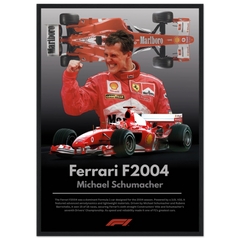 640 Ferrari F2004 Michael Schumacher Poster