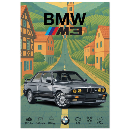 BMW M3 E30 Poster - Abstract Collection