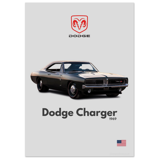 Dodge Charger Poster - Minimalist Collection