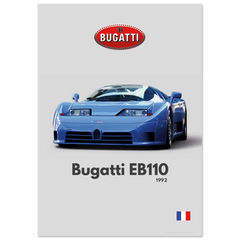 280 Bugatti EB110 Poster - Minimalist Collection