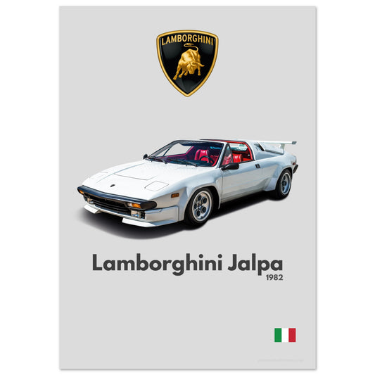 Lamborghini Jalpa Poster - Minimalist Collection
