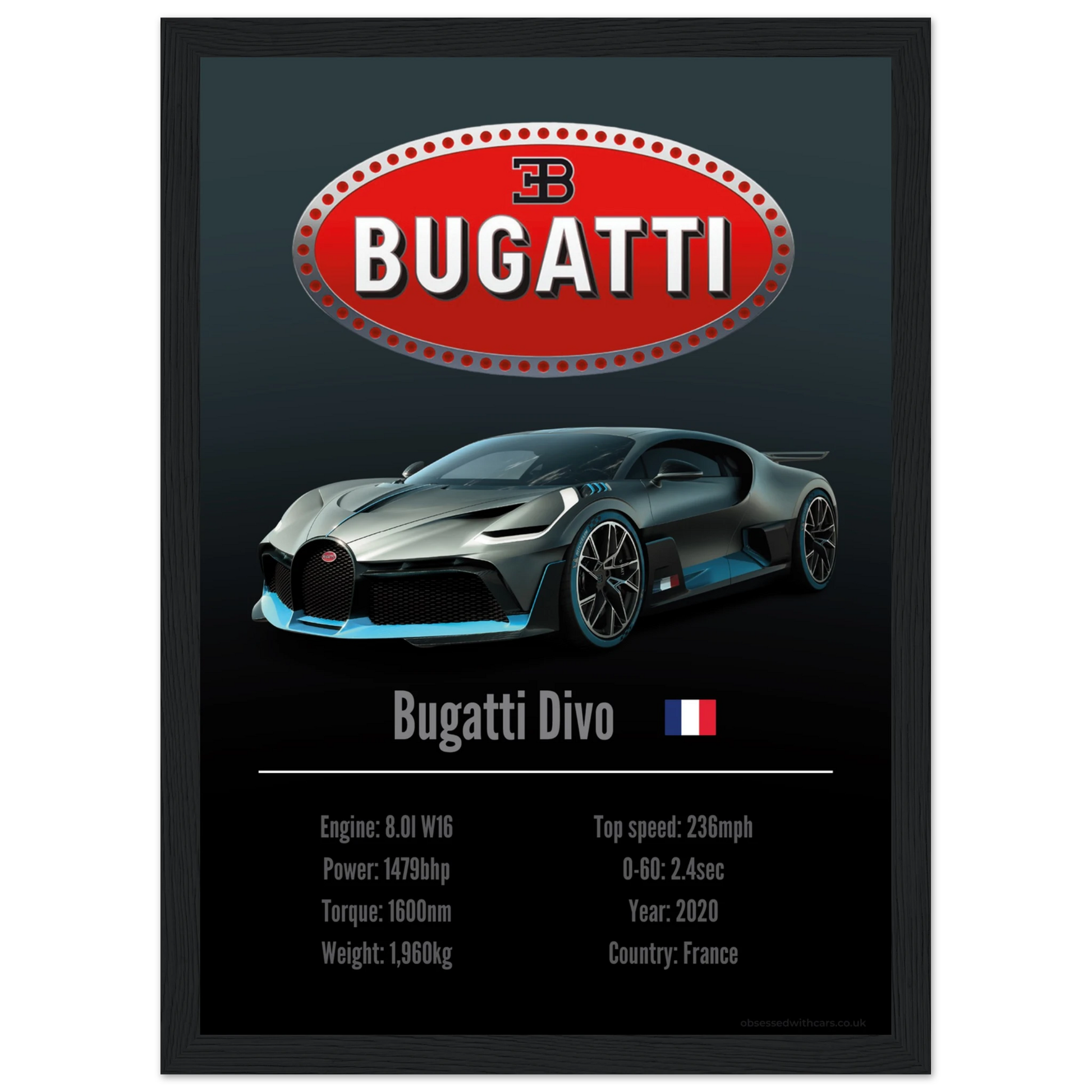 Bugatti Divo Poster - Accent Collection