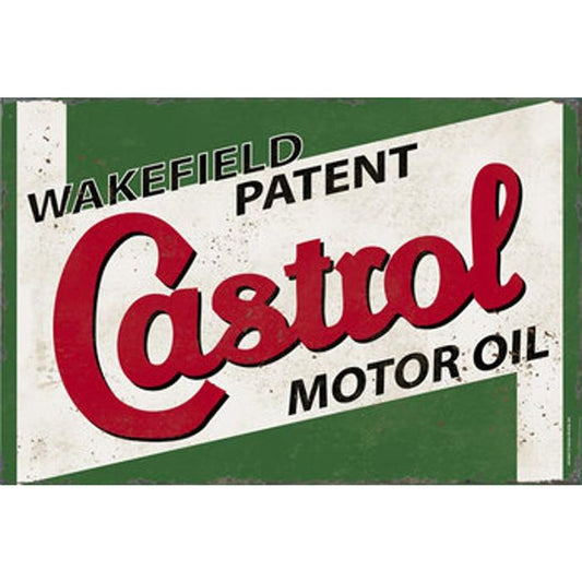 Castrol - Metal Advertising Wall Sign - Retro Art