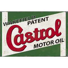 Castrol - Metal Advertising Wall Sign - Retro Art