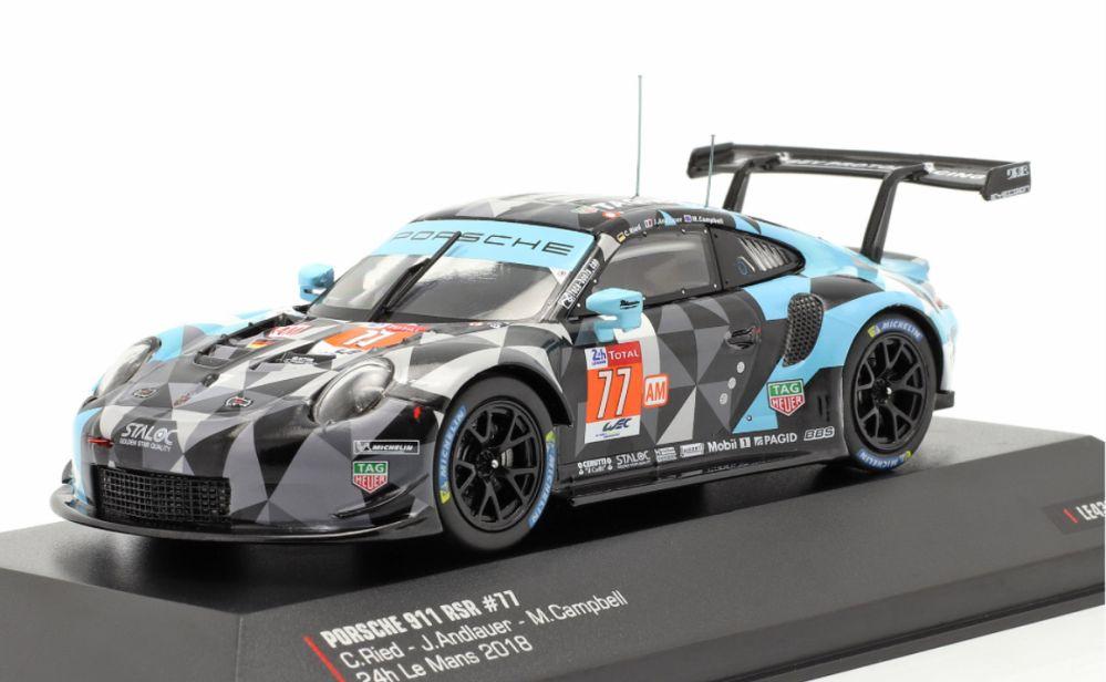 1/43 2018 Porsche 911 GT3 #77 - Ried / Andlauer / Campbell - IXO