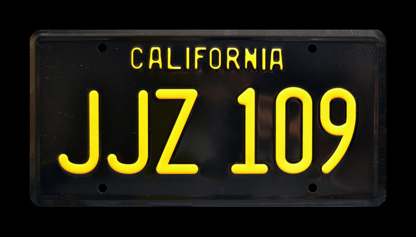 JJZ 109 - Bullitt Mustang / Steve McQueen License Plate