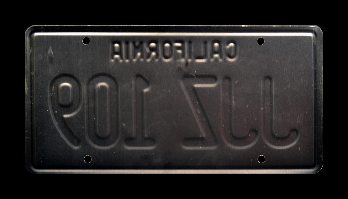 JJZ 109 - Bullitt Mustang / Steve McQueen License Plate