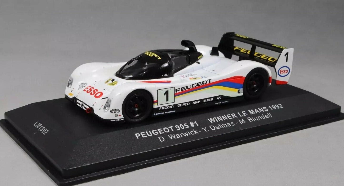 1/43 1992 Peugeot 905 - Warwick / Dalmas / Blundell - IXO