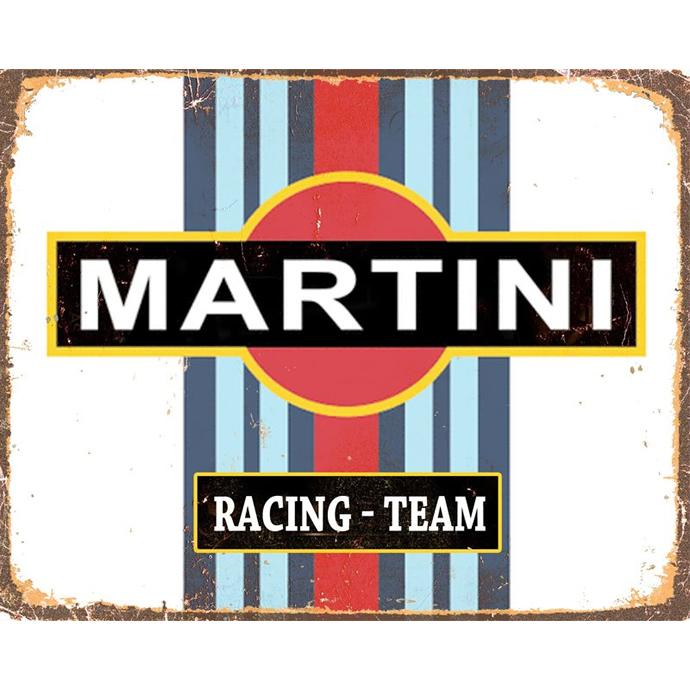 Martini - Metal Advertising Wall Sign - Retro Art