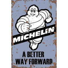 Michelin - Metal Advertising Wall Sign - Retro Art