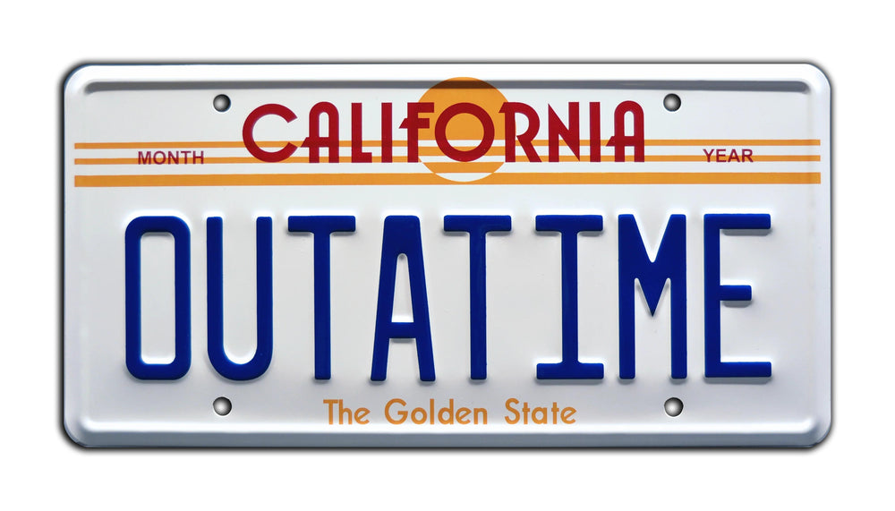 OUTATIME - Back to the Future | License Plate