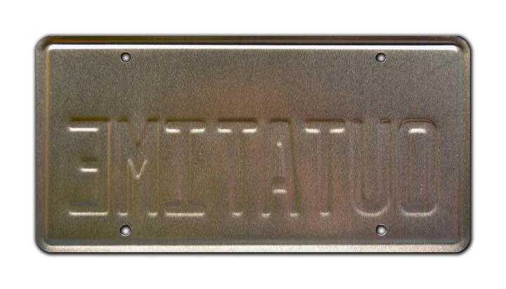 OUTATIME - Back to the Future License Plate