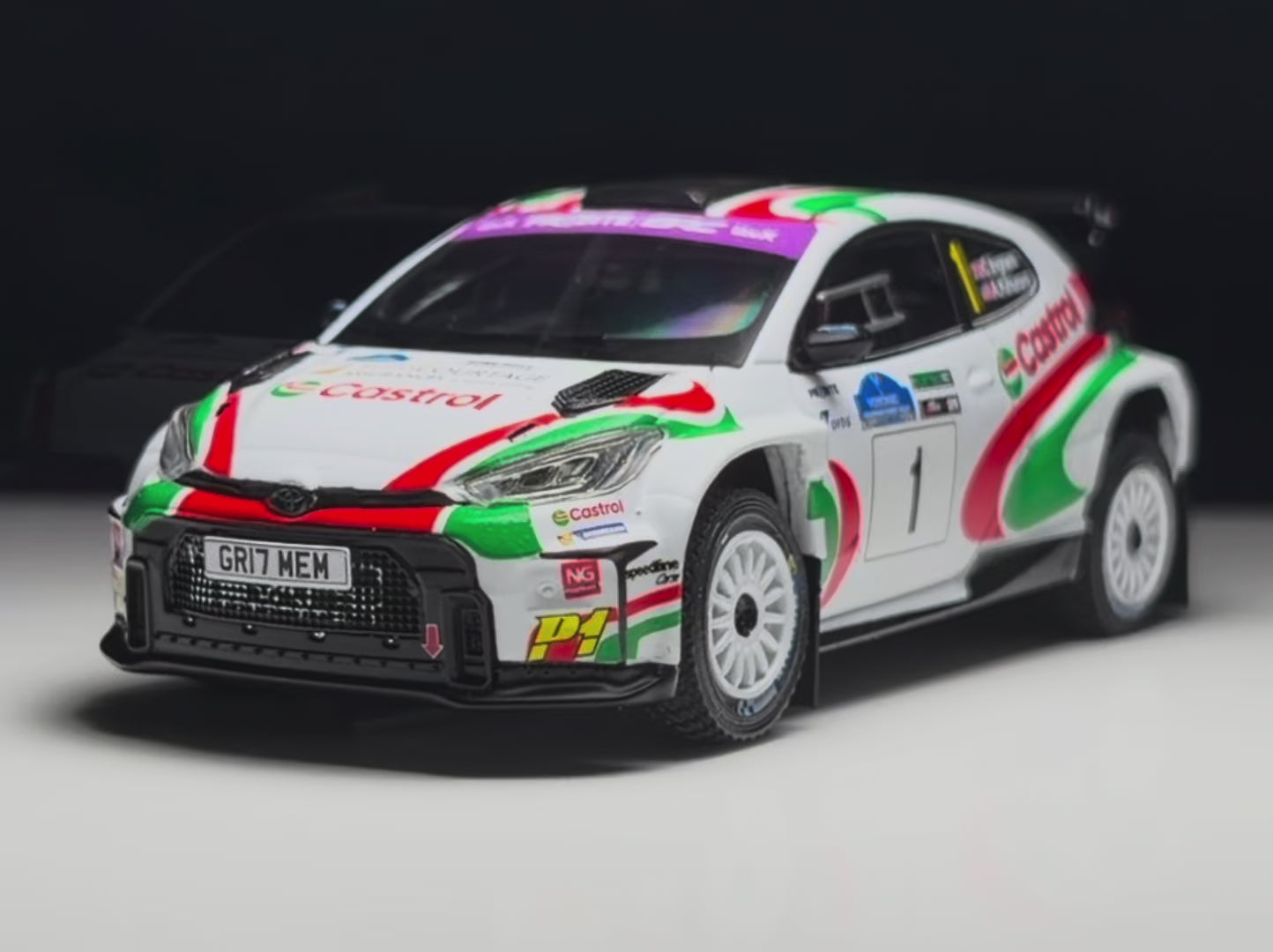 1/43 2024 Toyota Yaris Rally2 - Voyonic Grampian Forest Rally - Ingram / Kihurani | Model Rally Car