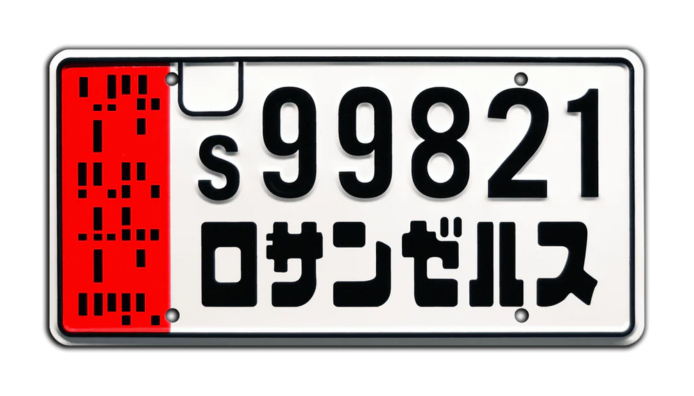 s99821 - Blade Runner 2049 - Officer K's Spinner | License Plate