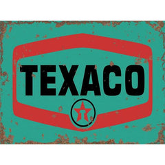 Texaco - Metal Advertising Wall Sign - Retro Art