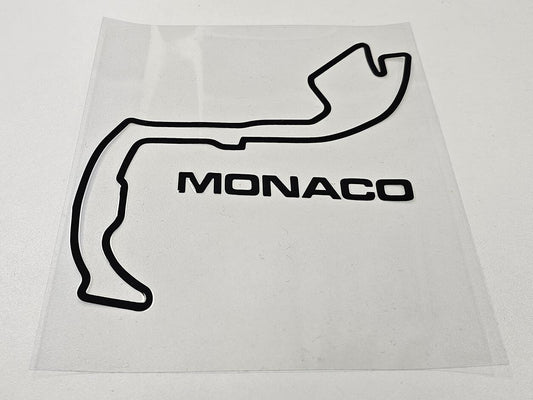 Monaco Race Track Outline Decal Sticker