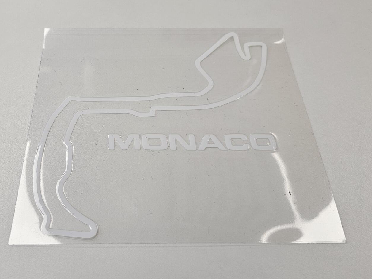 Monaco Race Track Outline Decal Sticker