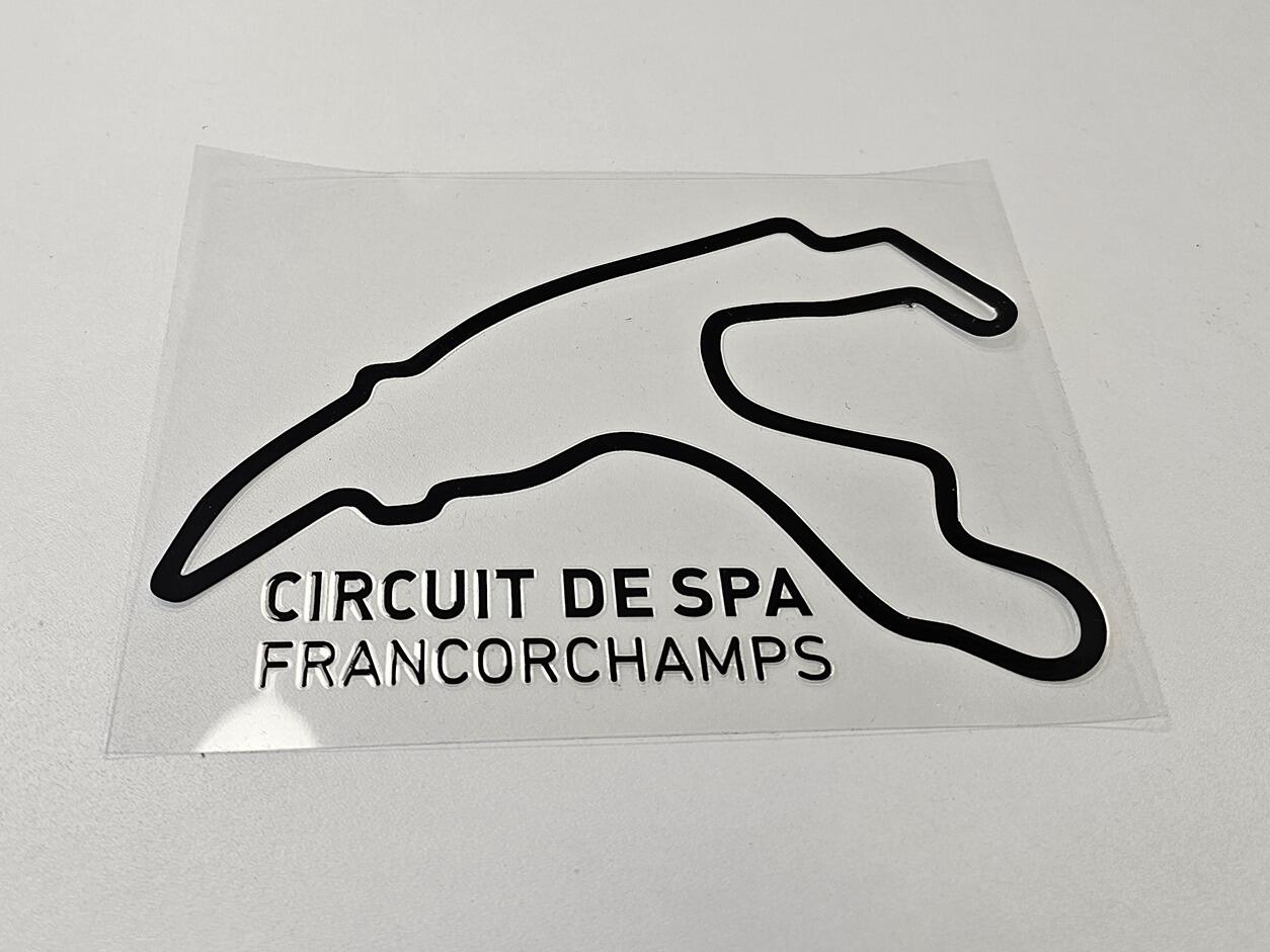 Spa Francorchamps Race Track Outline Decal Sticker