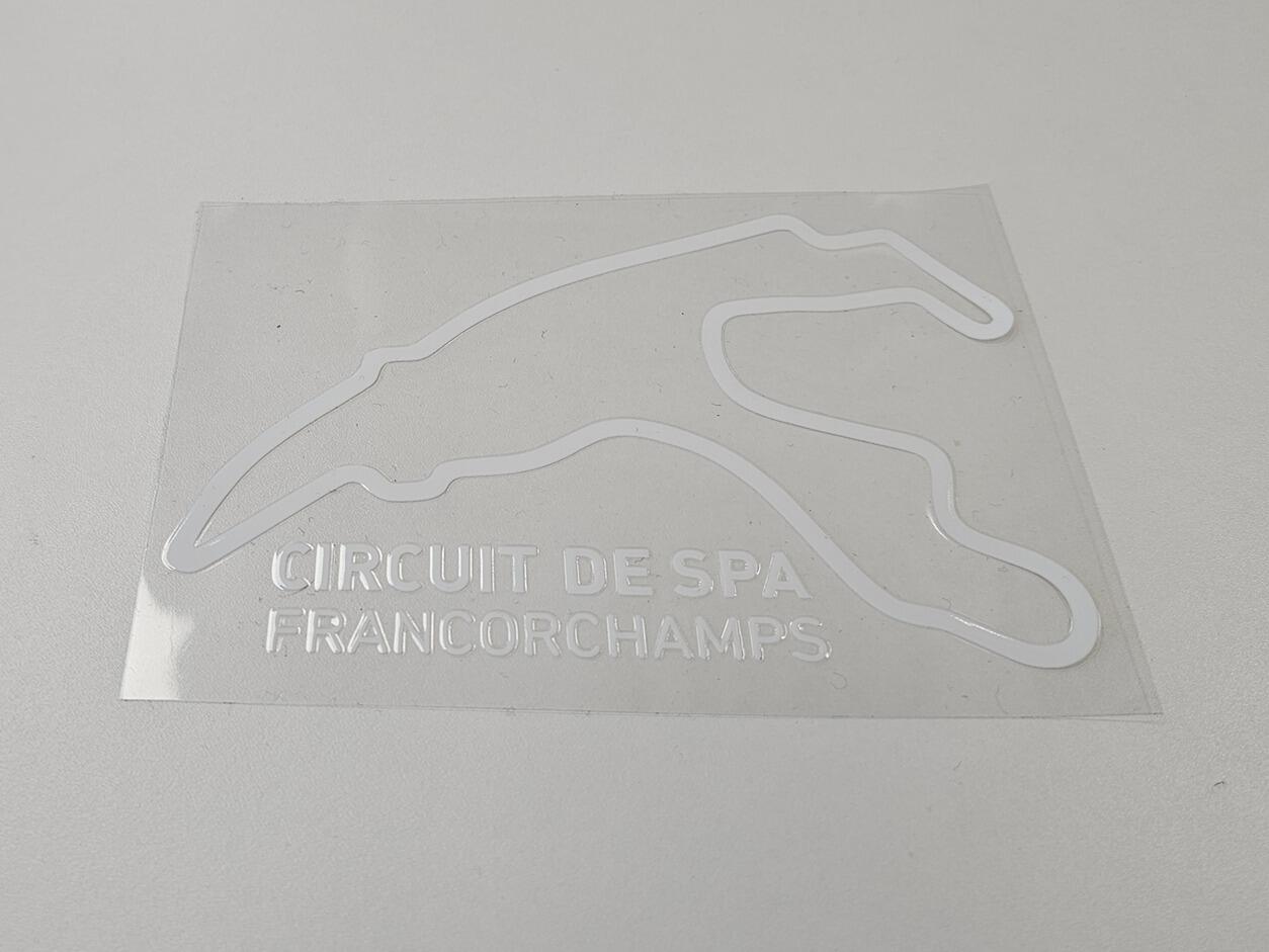 Spa Francorchamps Race Track Outline Decal Sticker