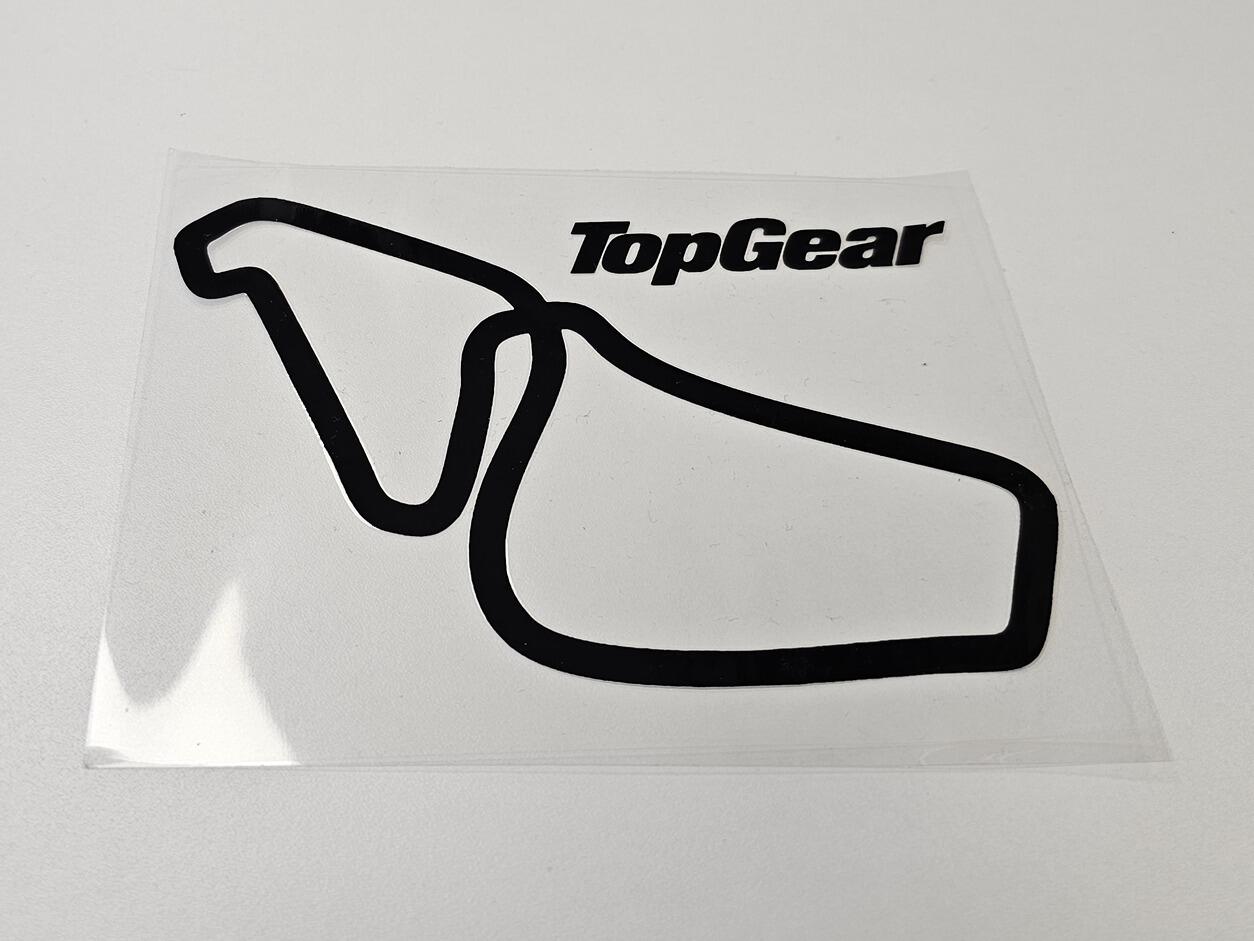 Top Gear Test Track Outline Decal Sticker