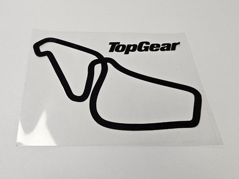 Top Gear Test Track Outline Decal Sticker