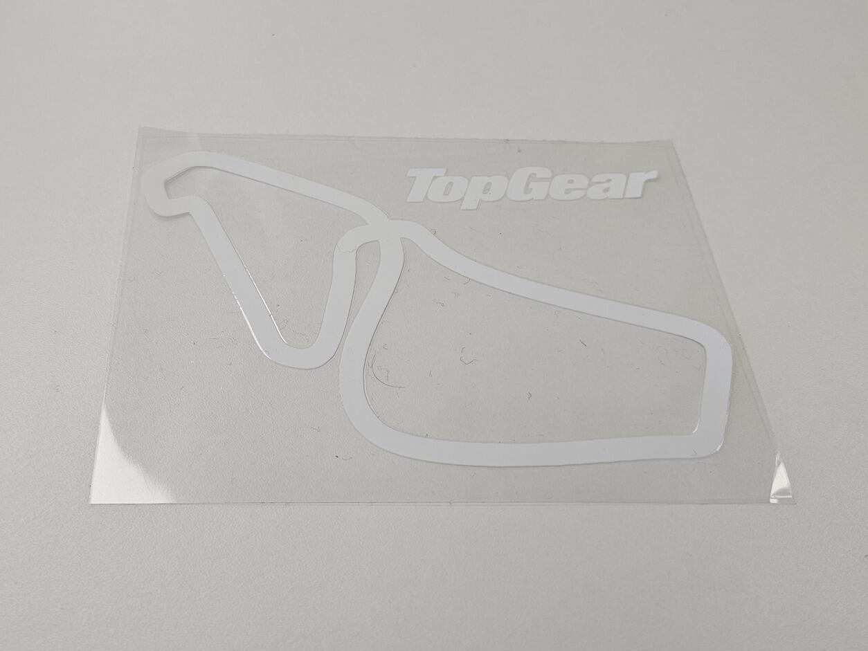 Top Gear Test Track Outline Decal Sticker